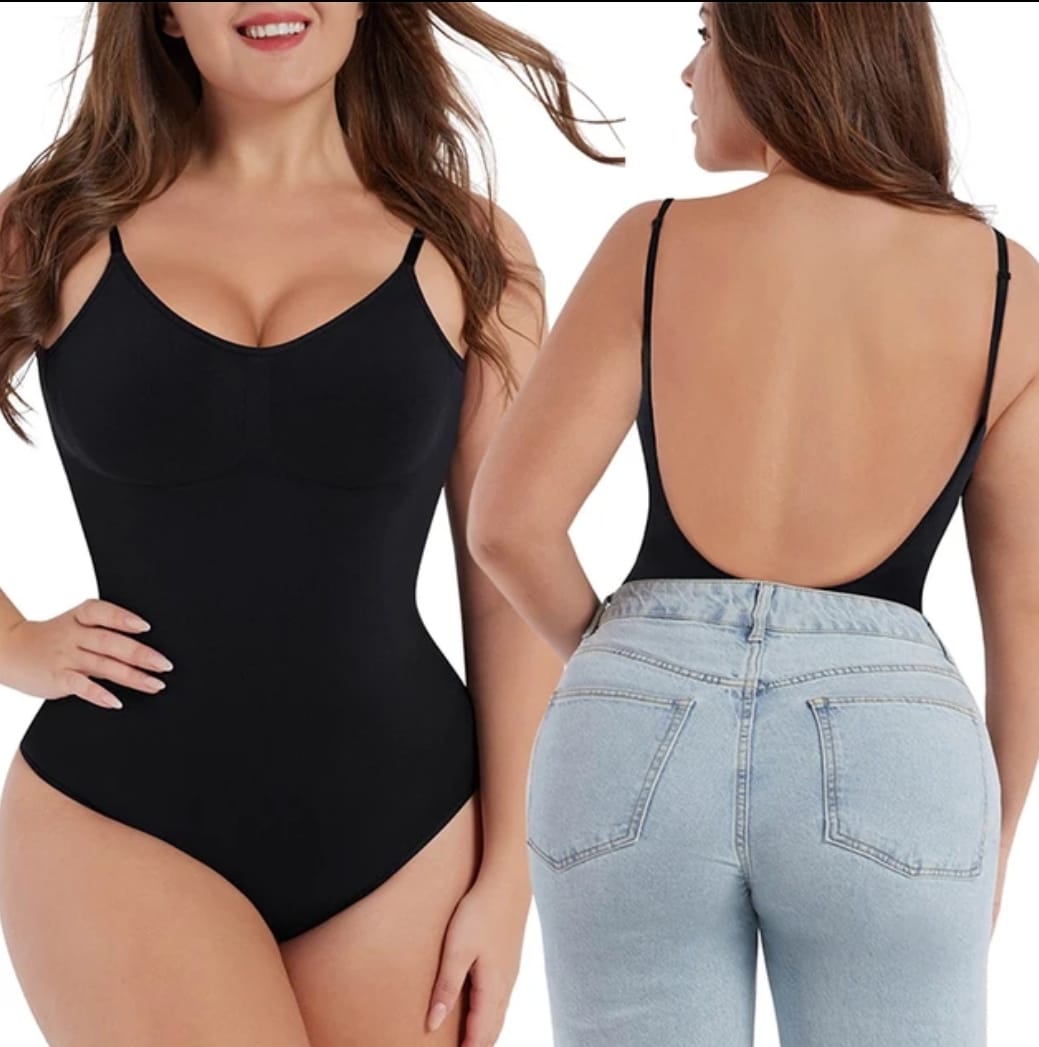 BodySuit Moldeador con Espalda Descubierta (Negro)